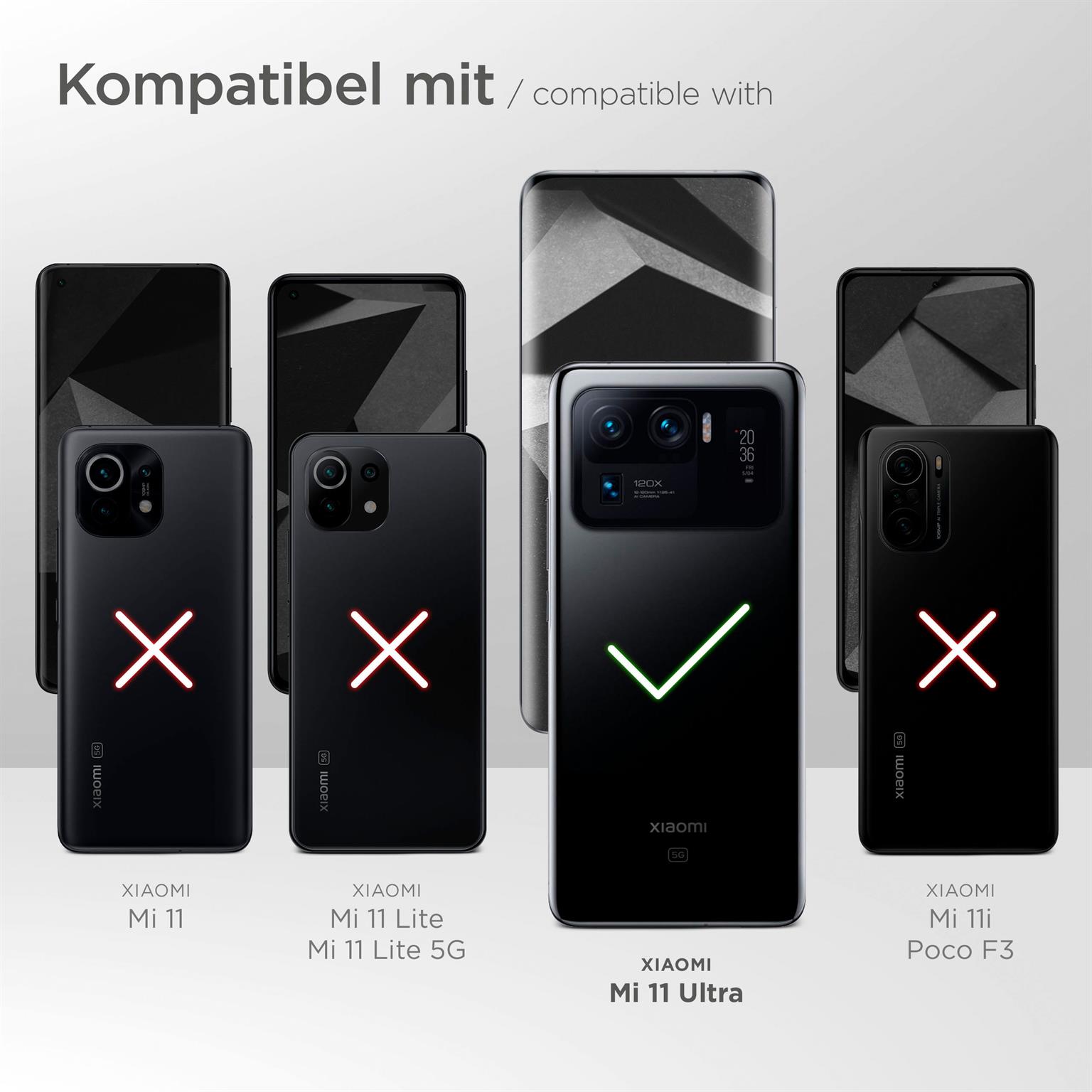 moex Agility Case für Xiaomi Mi 11 Ultra – Handy Gürteltasche aus Nylon mit Karabiner und Gürtelschlaufe