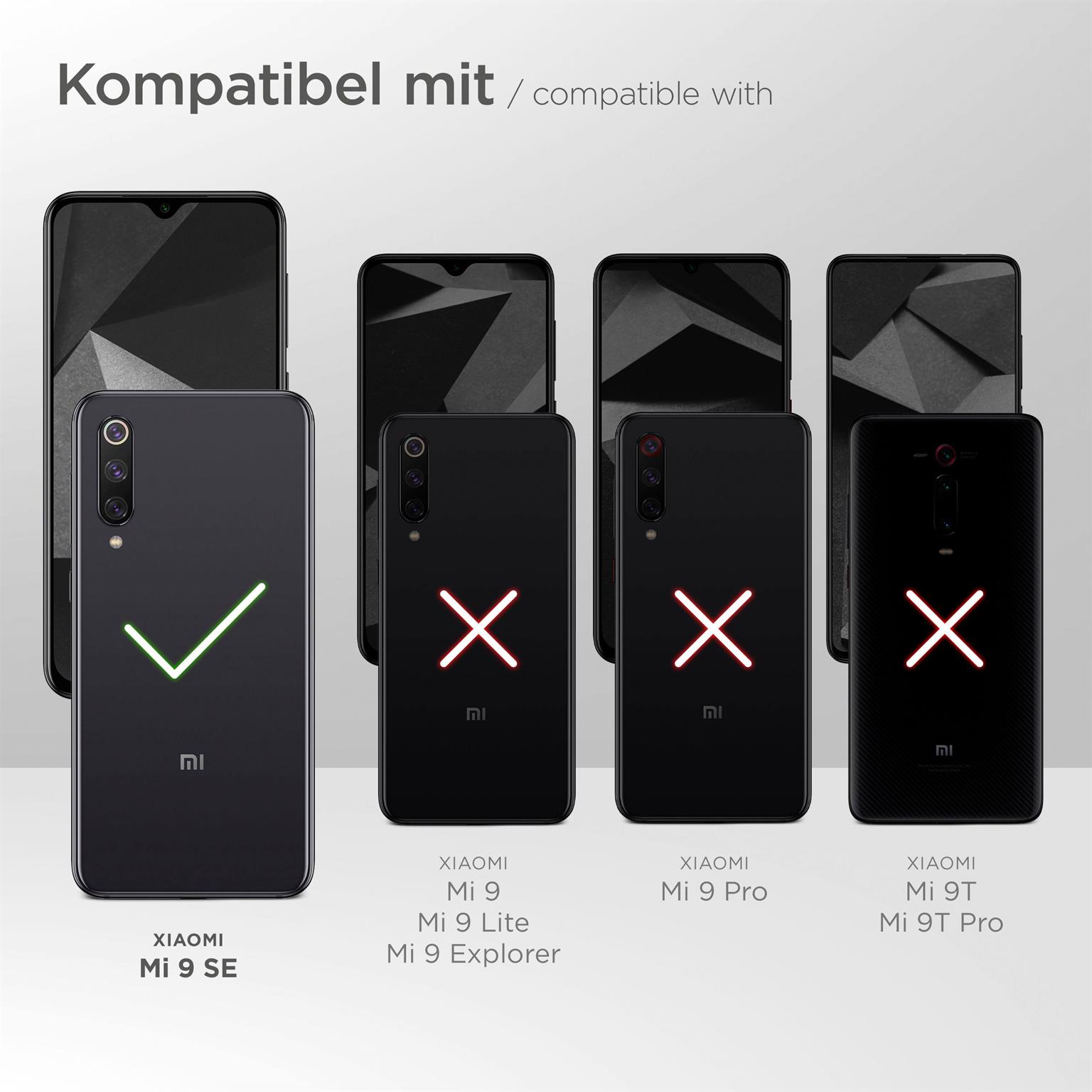 moex Flip Case für Xiaomi Mi 9 SE – PU Lederhülle mit 360 Grad Schutz, klappbar
