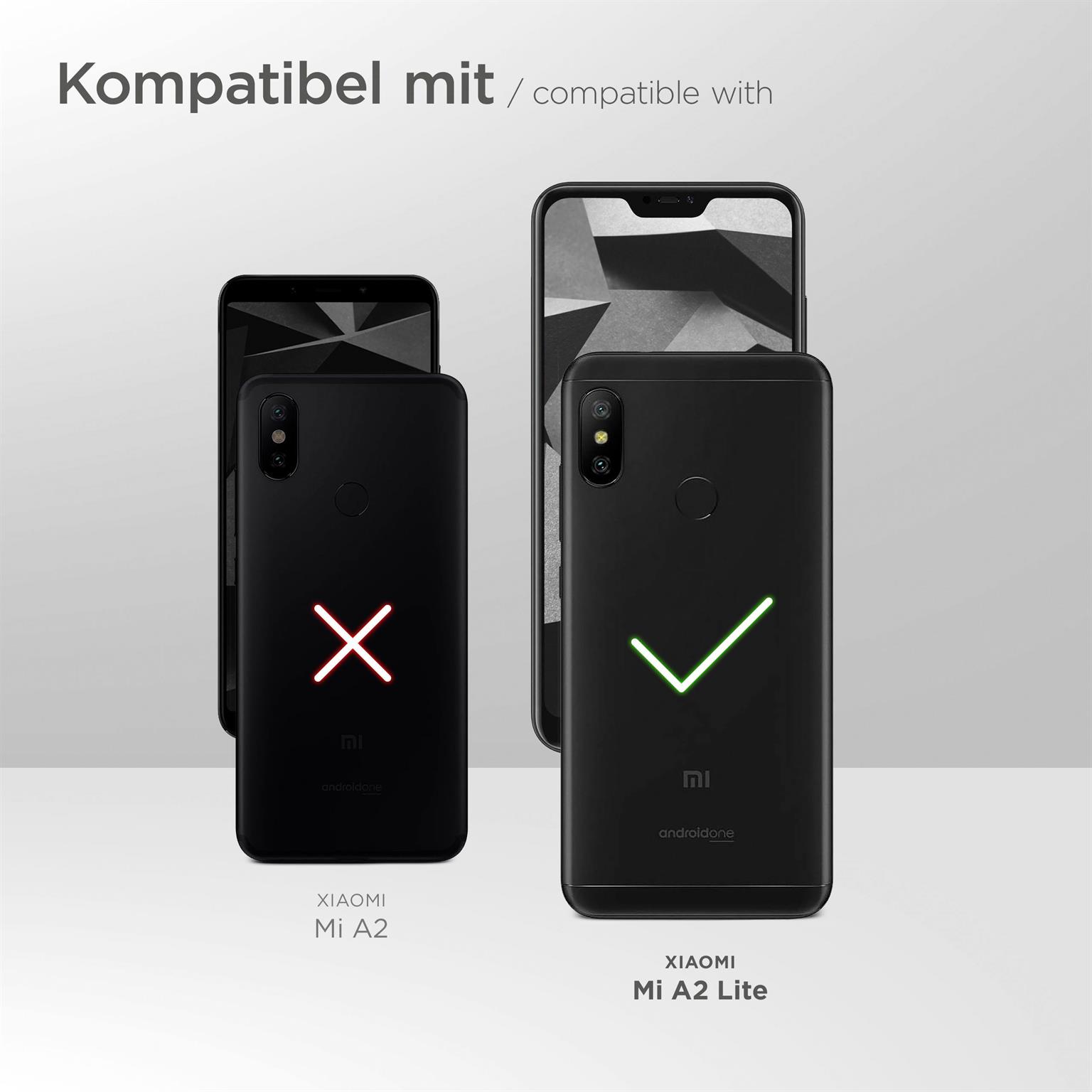 moex FlexProtect Matt für Xiaomi Mi A2 Lite – Anti Reflex Schutzfolie für besten Displayschutz, Matt