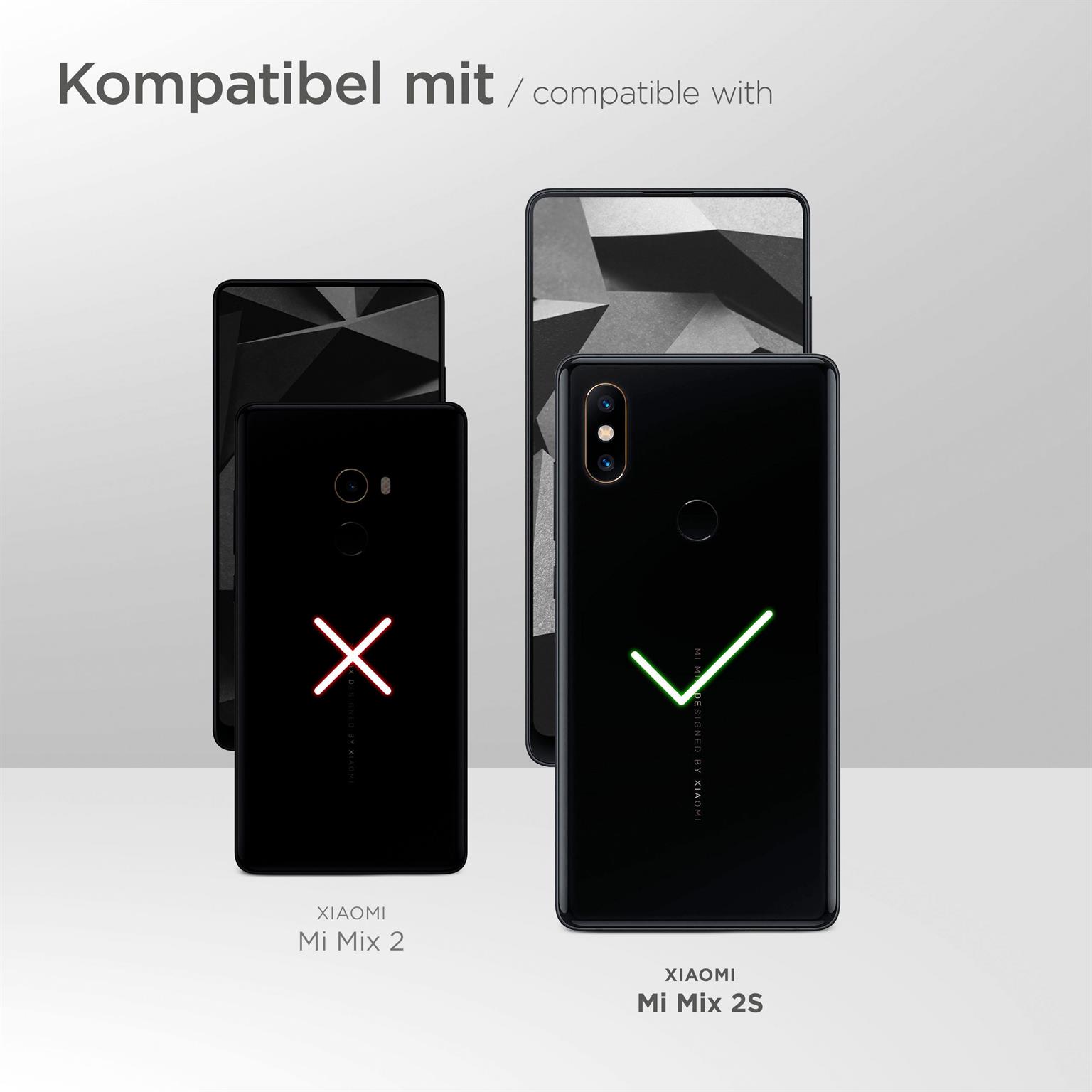 moex ShockProtect Klar für Xiaomi Mi Mix 2S – Panzerglas für kratzfesten Displayschutz, Ultra klar