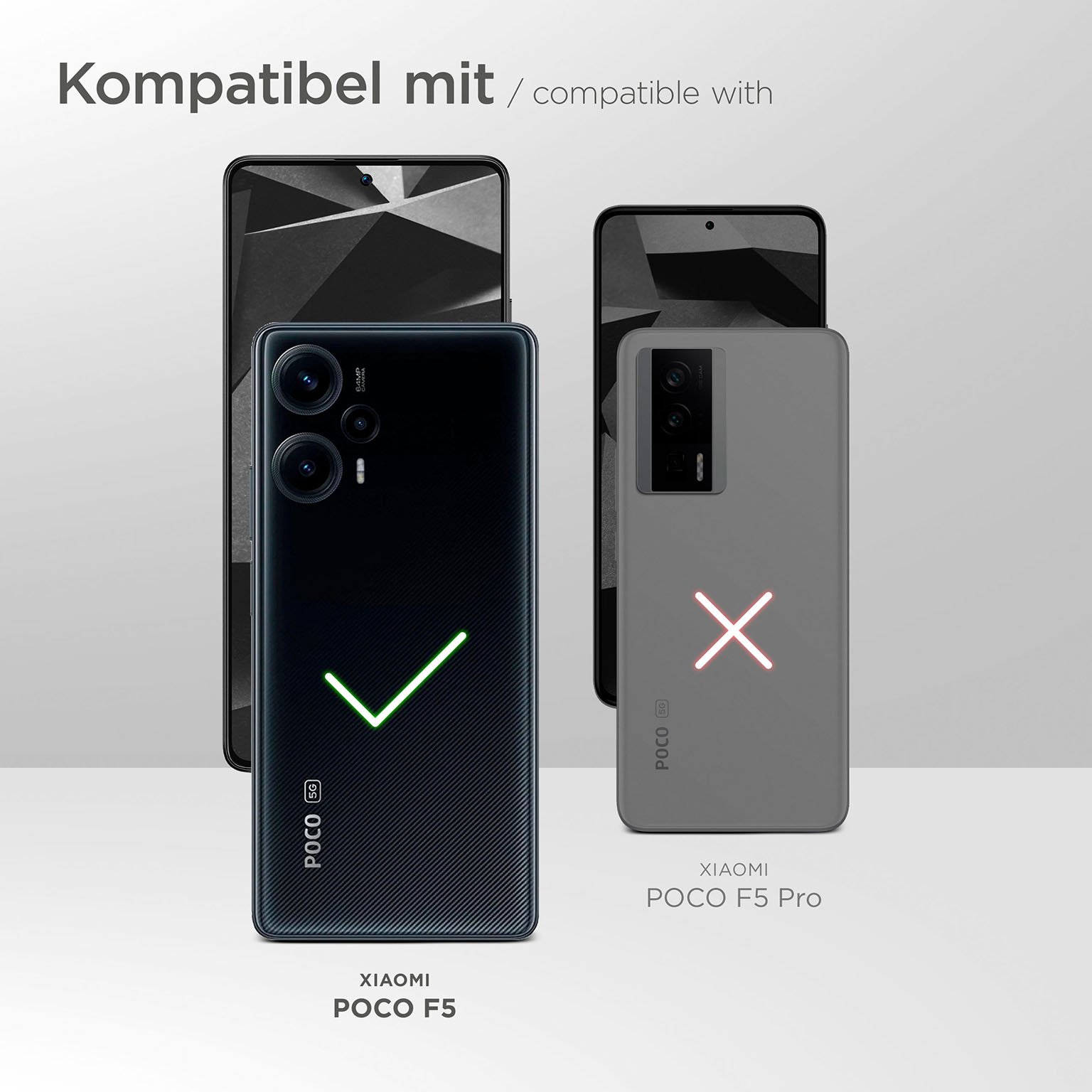 moex Fitness Case für Xiaomi Poco F5 – Handy Armband aus Neopren zum Joggen, Sport Handytasche – Schwarz