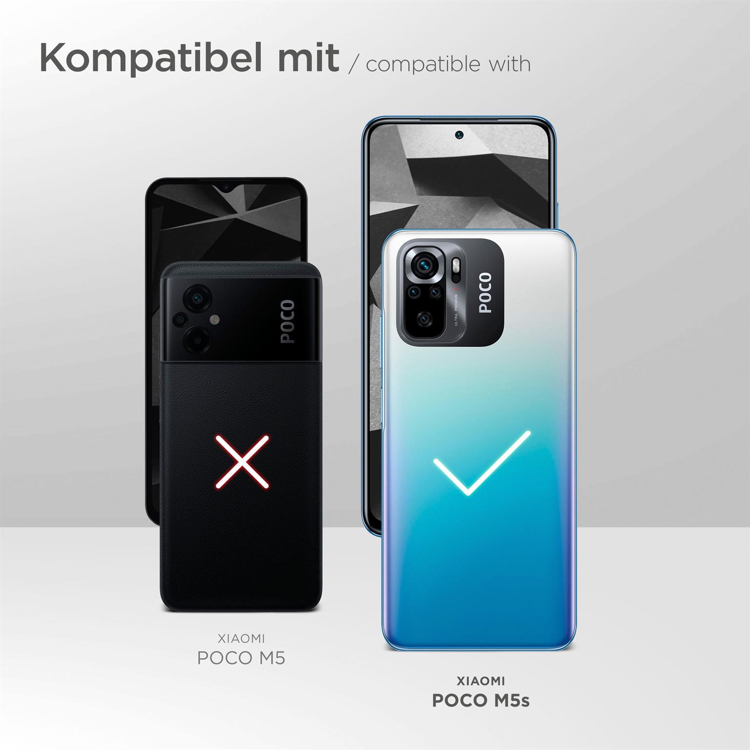 moex Fitness Case für Xiaomi Poco M5s – Handy Armband aus Neopren zum Joggen, Sport Handytasche – Schwarz