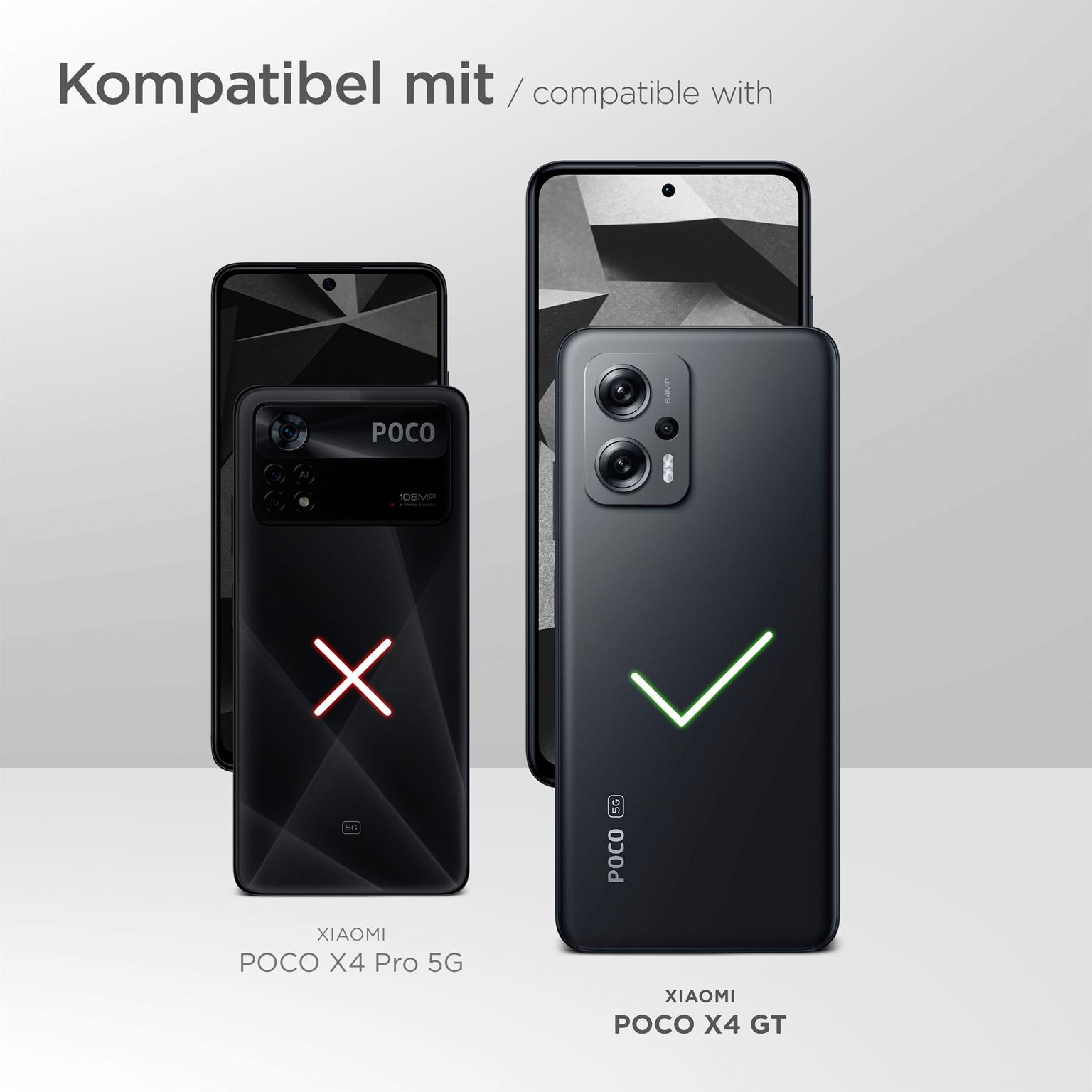 moex Purse Case für Xiaomi Poco X4 GT – Handytasche mit Geldbörses aus PU Leder, Geld- & Handyfach
