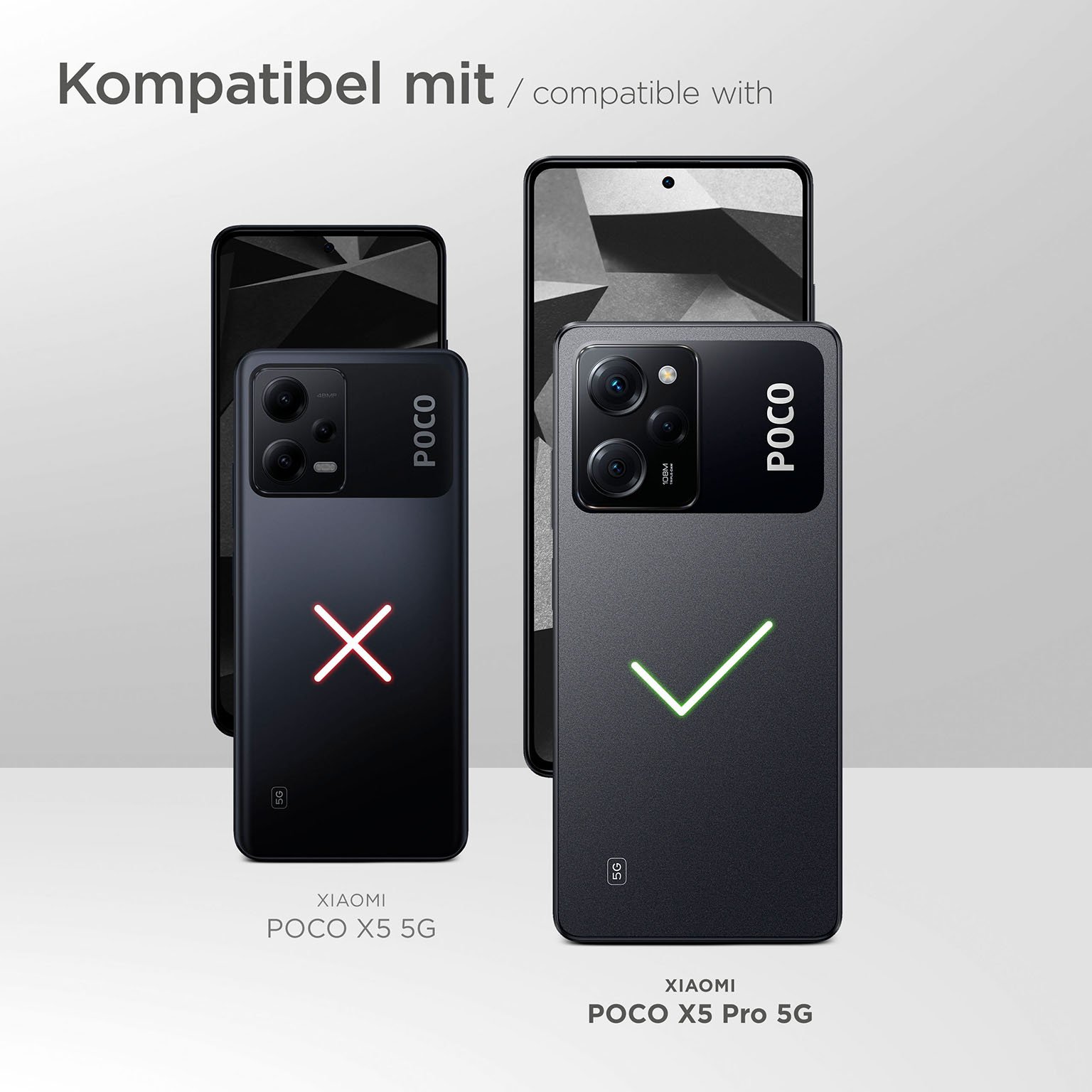 moex Agility Case für Xiaomi Poco X5 Pro 5G – Handy Gürteltasche aus Nylon mit Karabiner und Gürtelschlaufe
