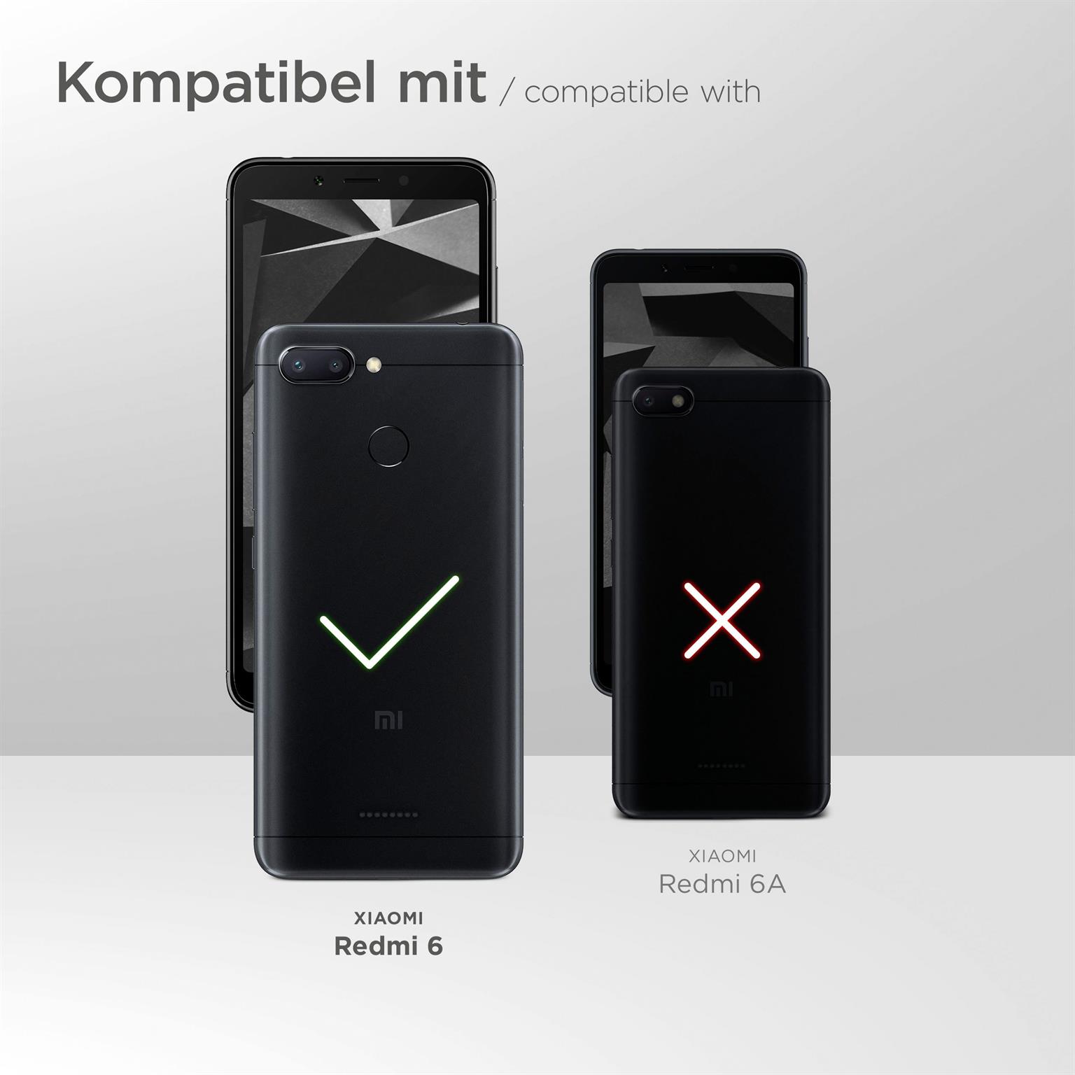 moex FlexProtect Klar für Xiaomi Redmi 6 – Schutzfolie für unsichtbaren Displayschutz, Ultra klar