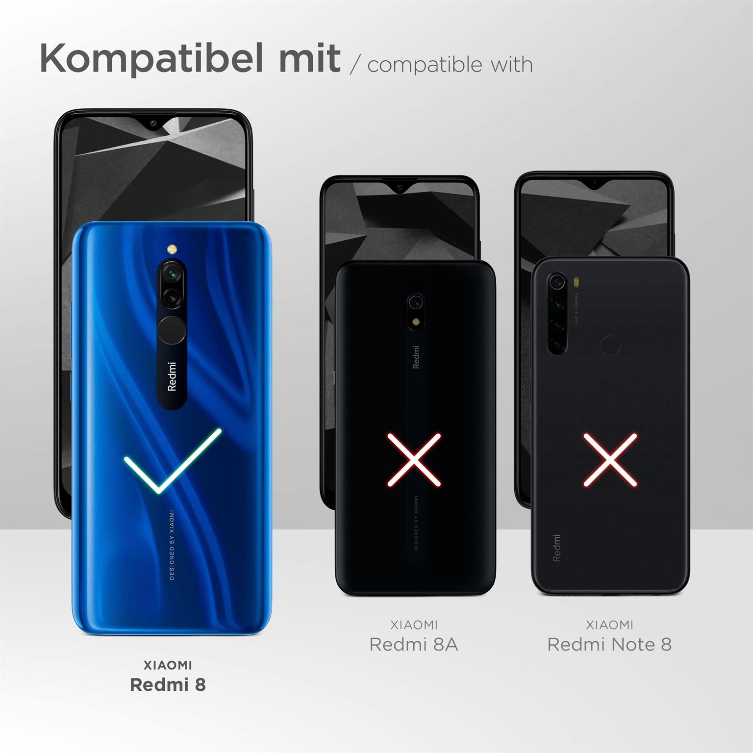 moex ShockProtect Klar für Xiaomi Redmi 8 – Panzerglas für kratzfesten Displayschutz, Ultra klar