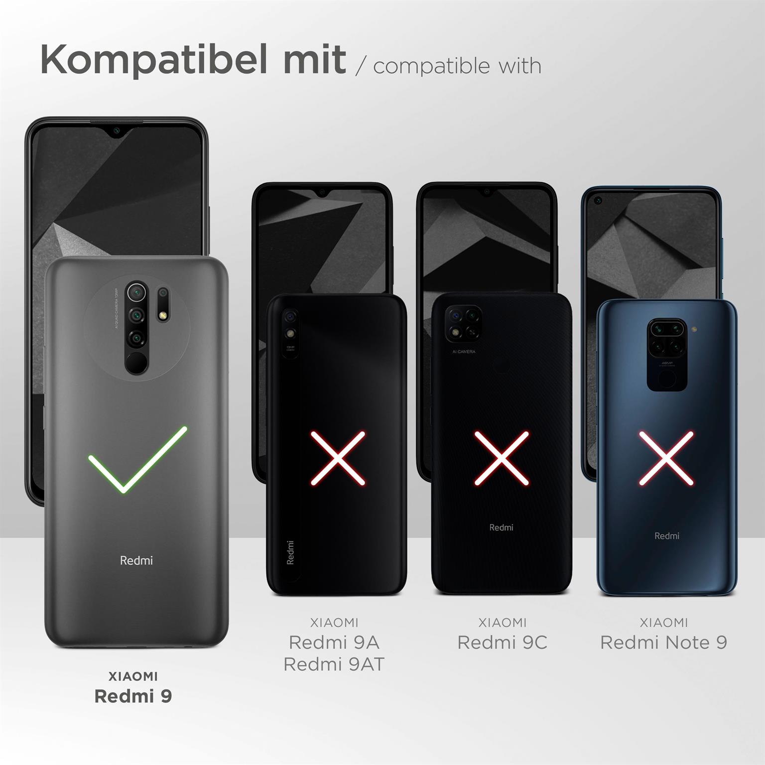 moex Agility Case für Xiaomi Redmi 9 – Handy Gürteltasche aus Nylon mit Karabiner und Gürtelschlaufe