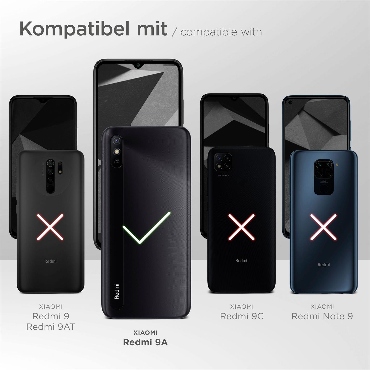 moex Fitness Case für Xiaomi Redmi 9A – Handy Armband aus Neopren zum Joggen, Sport Handytasche – Schwarz