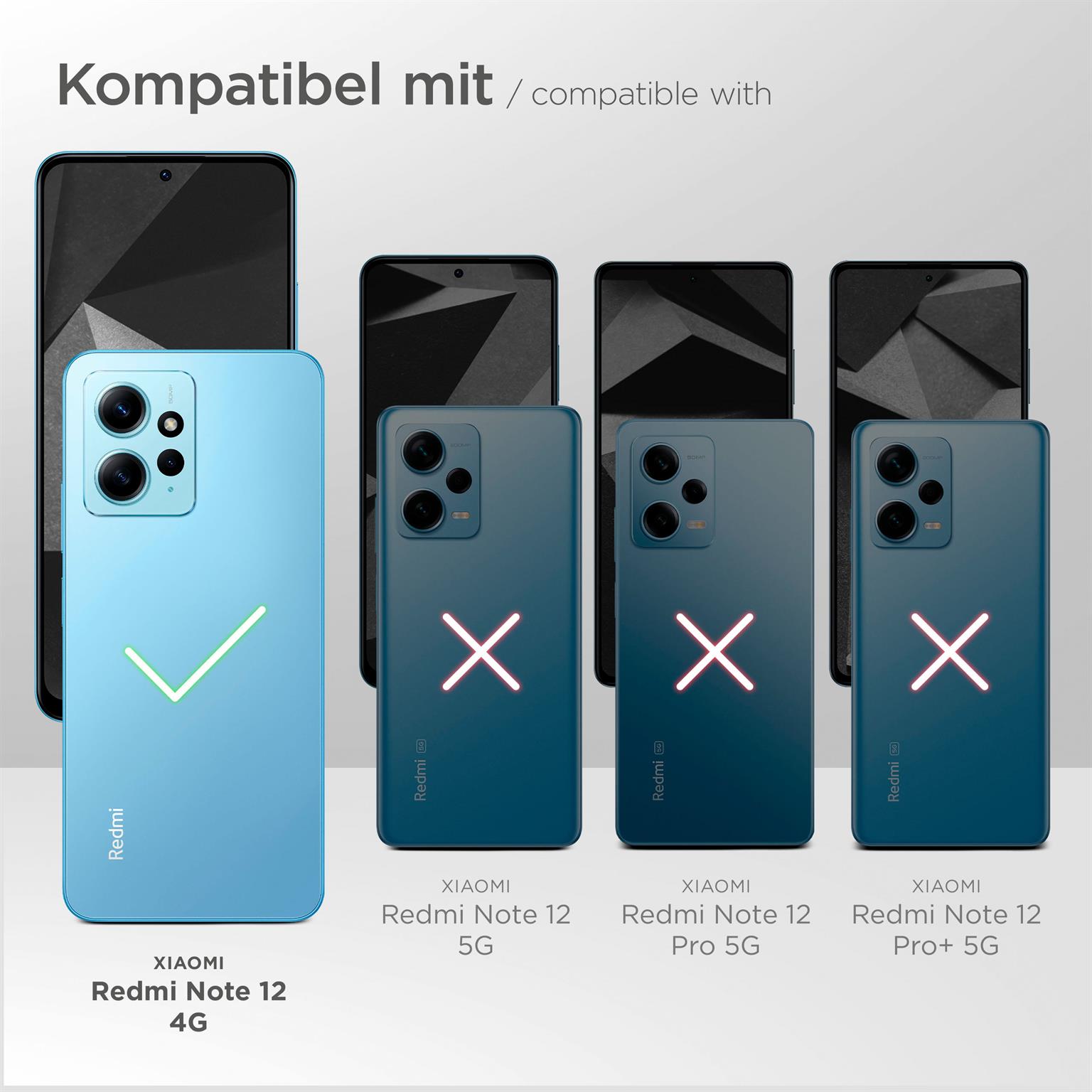 moex Free Spirit für Xiaomi Redmi Note 12 (4G) – Hülle mit Kette zum Umhängen, abnehmbare Handykette