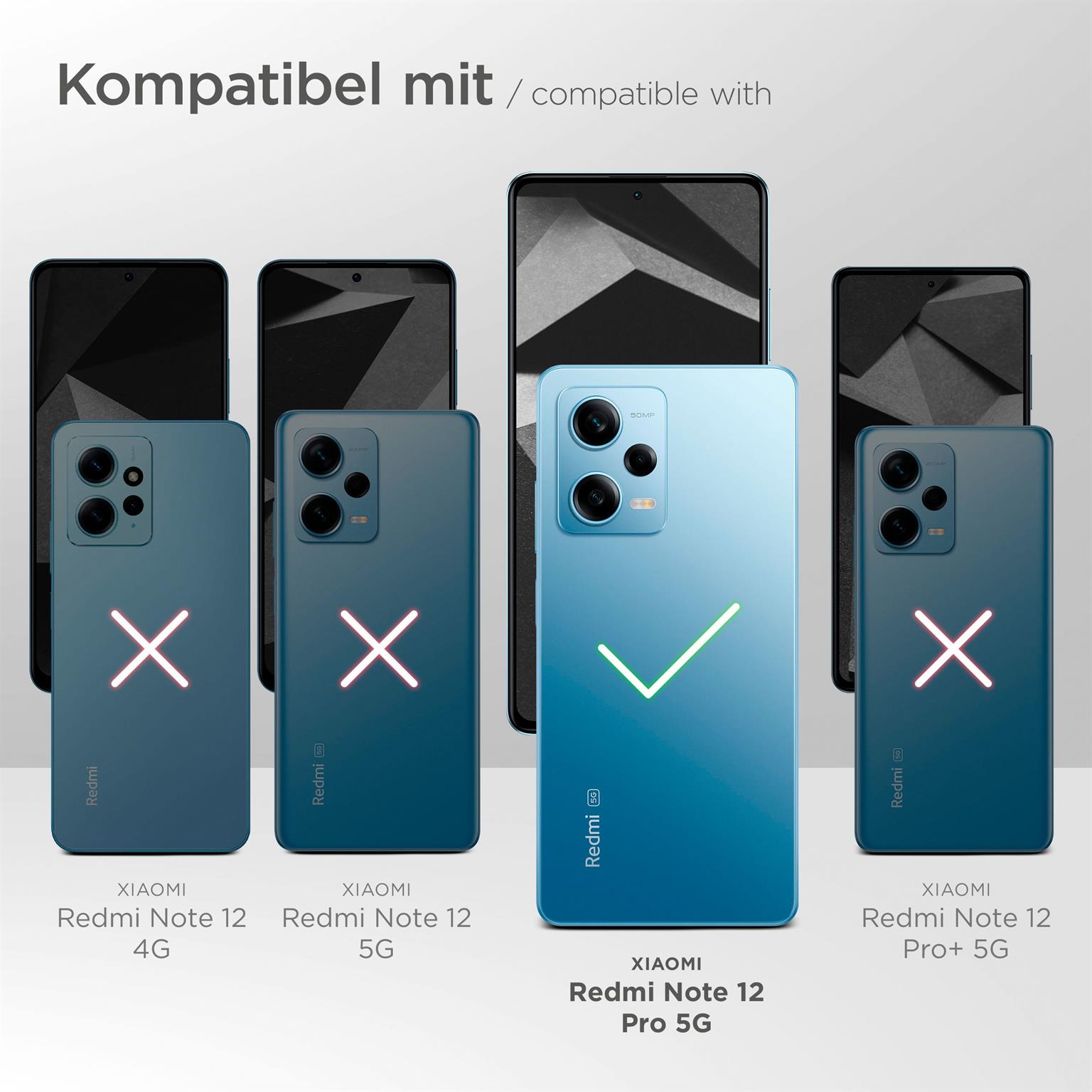 moex Fitness Case für Xiaomi Redmi Note 12 Pro 5G – Handy Armband aus Neopren zum Joggen, Sport Handytasche – Schwarz
