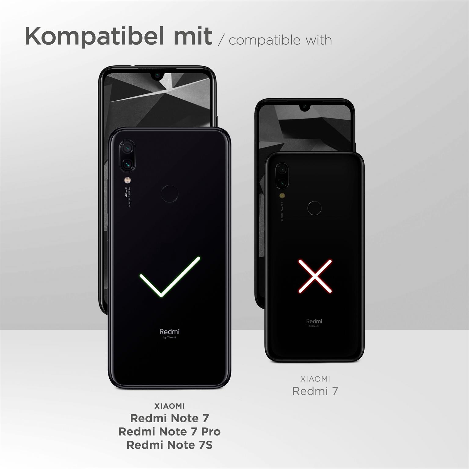 moex ShockProtect Klar für Xiaomi Redmi Note 7 – Panzerglas für kratzfesten Displayschutz, Ultra klar
