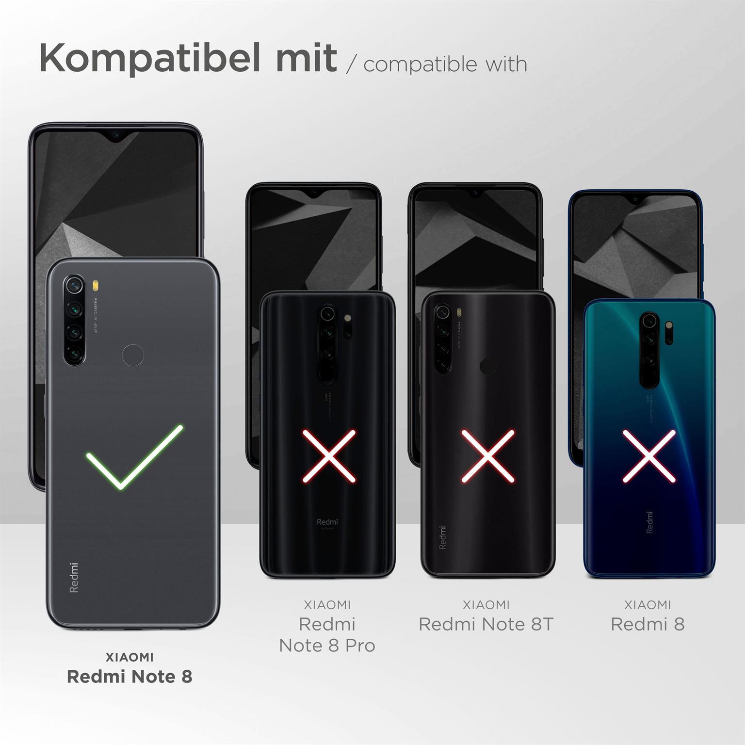 moex FlexProtect Matt für Xiaomi Redmi Note 8 – Anti Reflex Schutzfolie für besten Displayschutz, Matt