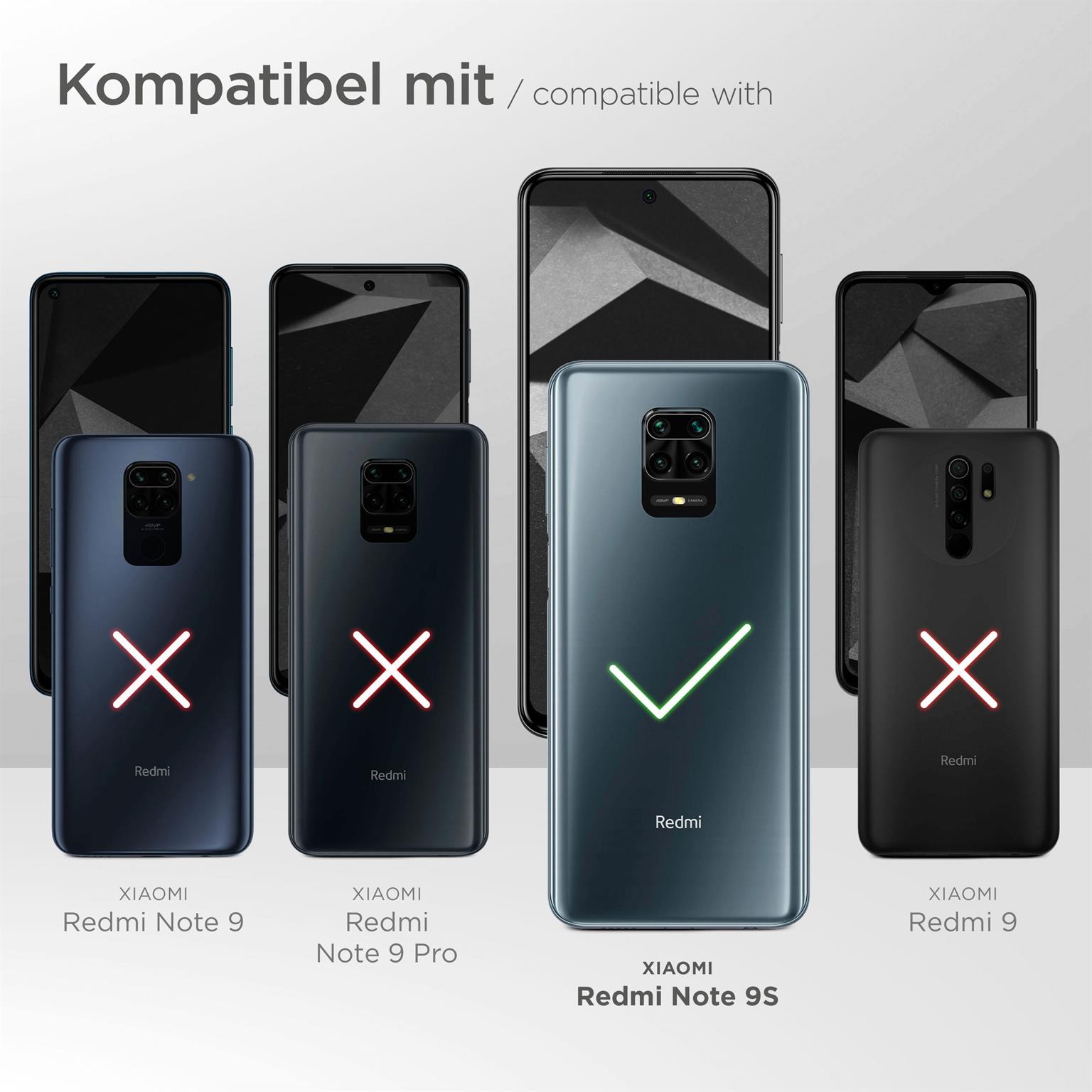 moex Mesh Case für Xiaomi Redmi Note 9S – Handy Gürteltasche aus Nylon, Quertasche mit Gürtelclip