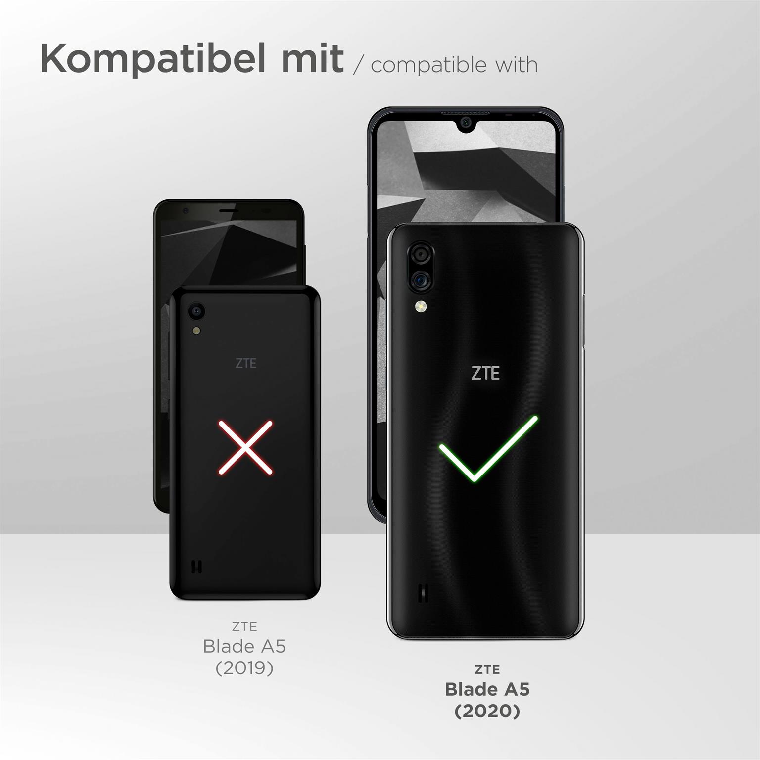 moex Plug Case für ZTE Blade A5 2020 – Handy Gürteltasche aus PU Leder mit Magnetverschluss