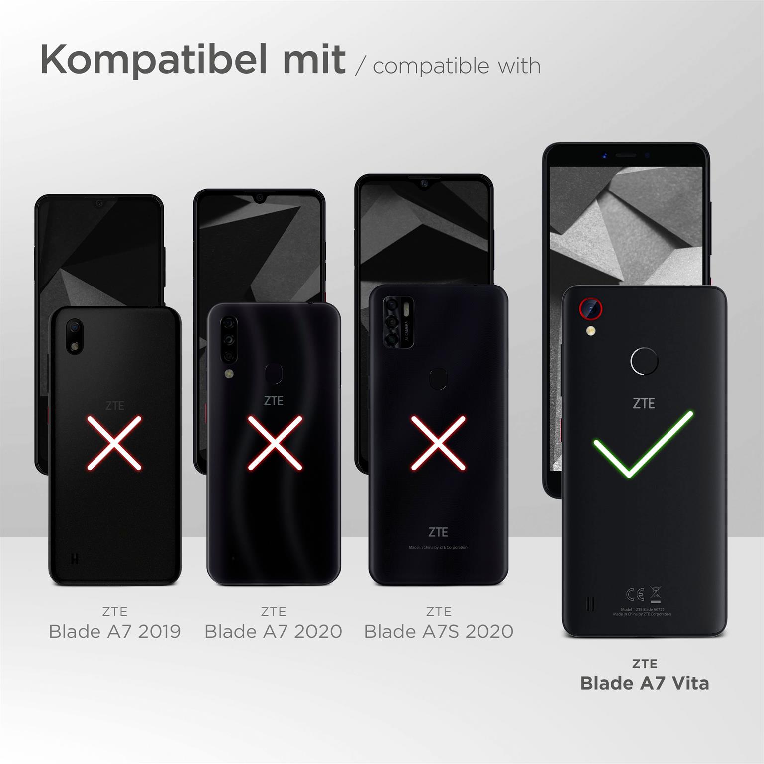 moex Unleash für ZTE Blade A7 Vita – Handykette ohne Hülle, schnell abnehmbar mit Karabiner
