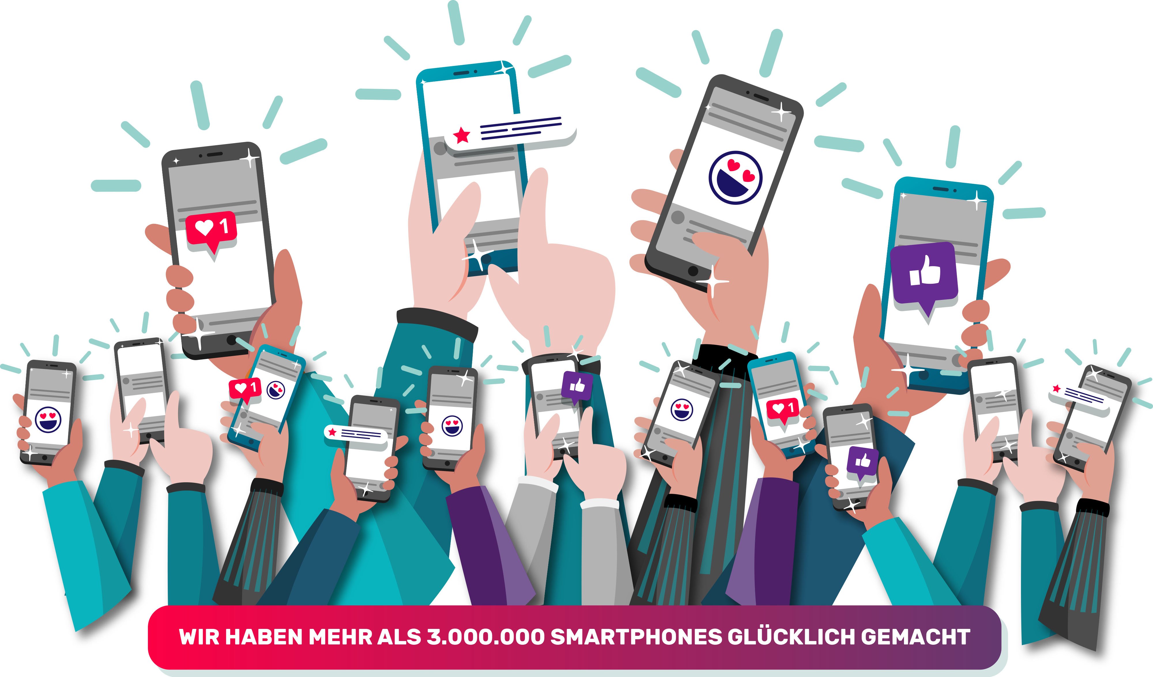 3.000.000 Smartphones glücklich gemacht