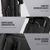 ONEFLOW Survival Case für Samsung Galaxy A30s – Handy Gürteltasche aus Oxford Nylon mit Karabiner
