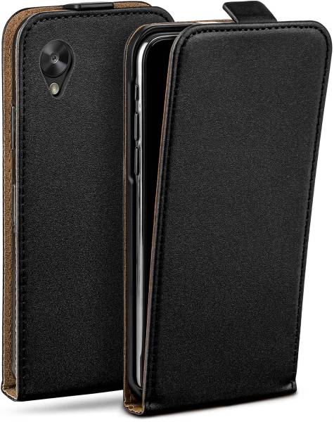 moex Flip Case für LG Google Nexus 5 – PU Lederhülle mit 360 Grad Schutz, klappbar