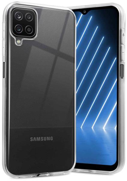 ONEFLOW Clear Case für Samsung Galaxy A12 – Transparente Hülle aus Soft Silikon, Extrem schlank