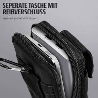 ONEFLOW Survival Case für LG G8s ThinQ – Handy Gürteltasche aus Oxford Nylon mit Karabiner