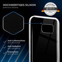 ONEFLOW Clear Case für Samsung Galaxy S7 Edge – Transparente Hülle aus Soft Silikon, Extrem schlank