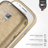 moex Brushed Case für Samsung Galaxy S Duos 2 – Silikon Handyhülle, Backcover in Aluminium Optik