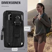 ONEFLOW Survival Case für Xiaomi Redmi Note 13 (4G) – Handy Gürteltasche aus Oxford Nylon mit Karabiner