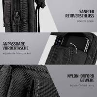 ONEFLOW Survival Case für Samsung Galaxy Xcover 2 – Handy Gürteltasche aus Oxford Nylon mit Karabiner