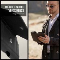moex Snap Bag für Sony Xperia T3 – Handy Gürteltasche aus PU Leder, Quertasche mit Gürtel Clip