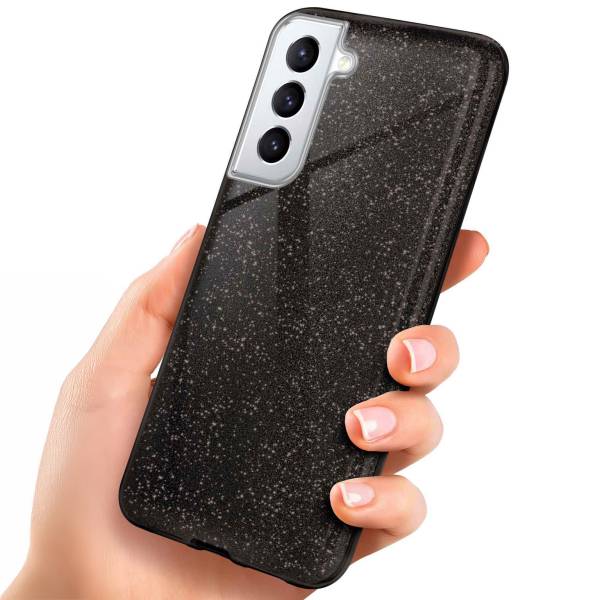 ONEFLOW Glitter Case Samsung Galaxy S21 mit Glitzer Look