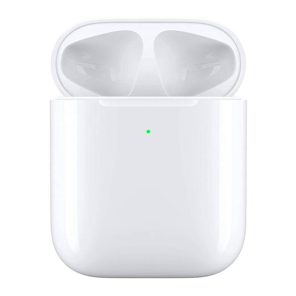 Apple Kabelloses Ladecase für AirPods – Qi Ladecase, Wireless Charger Case, kabelloses Laden mit Schutzfunktion