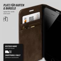 moex Casual Case für Apple iPhone SE 1. Generation (2016) – 360 Grad Schutz Booklet, PU Lederhülle mit Kartenfach