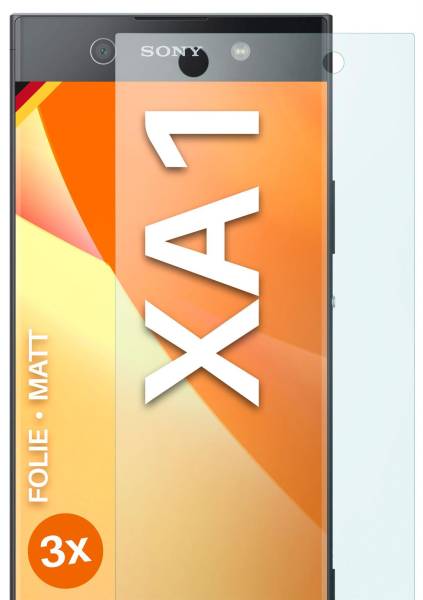 moex FlexProtect Matt für Sony Xperia XA1 – Anti Reflex Schutzfolie für besten Displayschutz, Matt