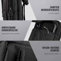 ONEFLOW Survival Case für Samsung Galaxy M31 – Handy Gürteltasche aus Oxford Nylon mit Karabiner