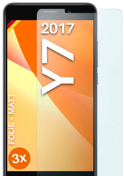 moex FlexProtect Matt für Huawei Y7 (2017) – Anti Reflex Schutzfolie für besten Displayschutz, Matt