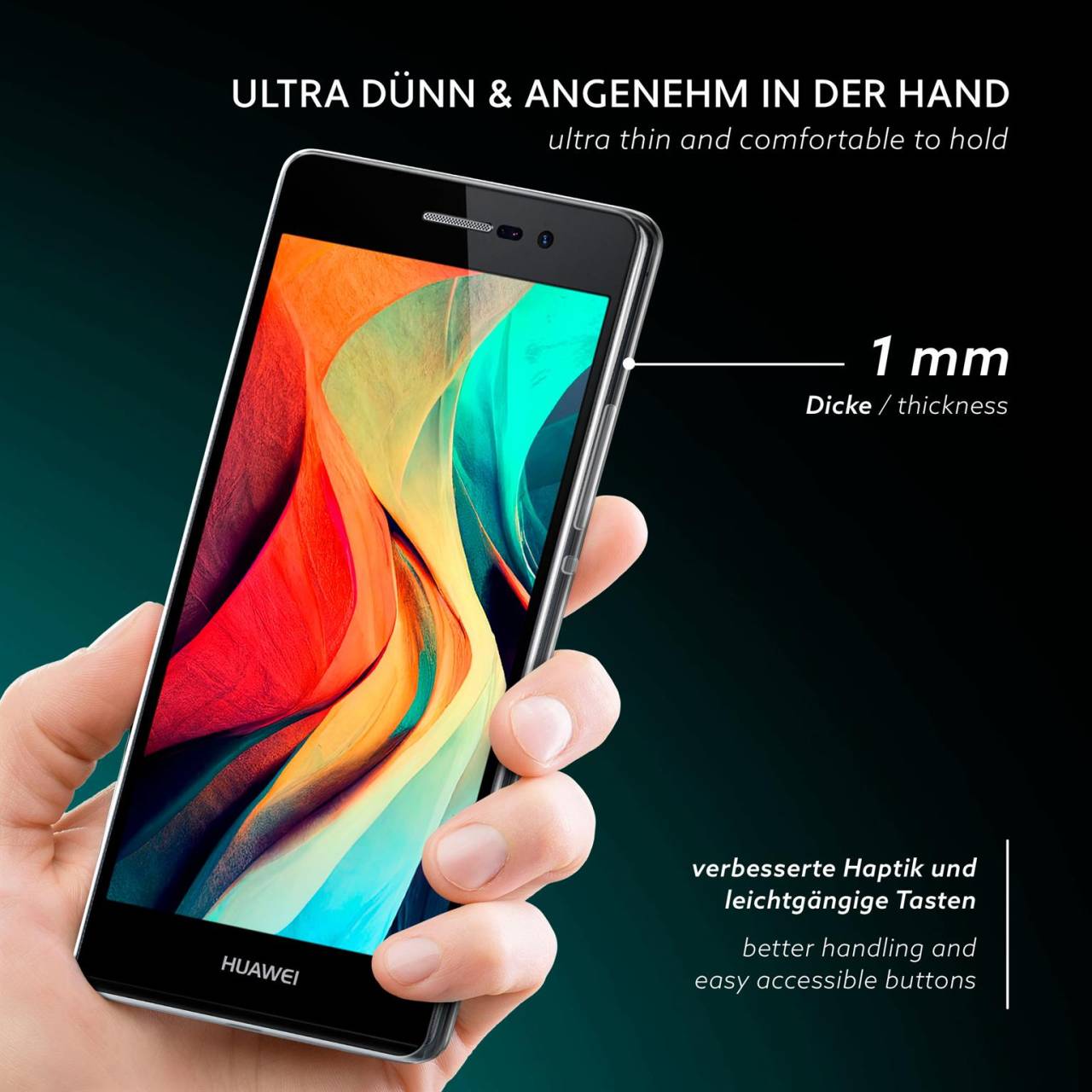 moex Aero Case Huawei Ascend P7 durchsichtig aus Silikon