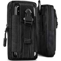 ONEFLOW Survival Case für Samsung Galaxy A51 – Handy Gürteltasche aus Oxford Nylon mit Karabiner