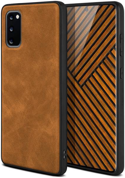 ONEFLOW Pali Case für Samsung Galaxy S20 – PU Leder Case mit Rückseite aus edlem Kunstleder