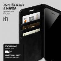 moex Casual Case für Apple iPhone 7 Plus – 360 Grad Schutz Booklet, PU Lederhülle mit Kartenfach