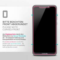 moex ShockProtect Klar für Motorola One – Panzerglas für kratzfesten Displayschutz, Ultra klar