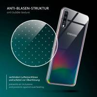 moex Aero Case für Samsung Galaxy A70 – Durchsichtige Hülle aus Silikon, Ultra Slim Handyhülle