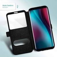 moex Comfort Case für Samsung Galaxy S20 Plus – Klapphülle mit Fenster, ultra dünnes Flip Case