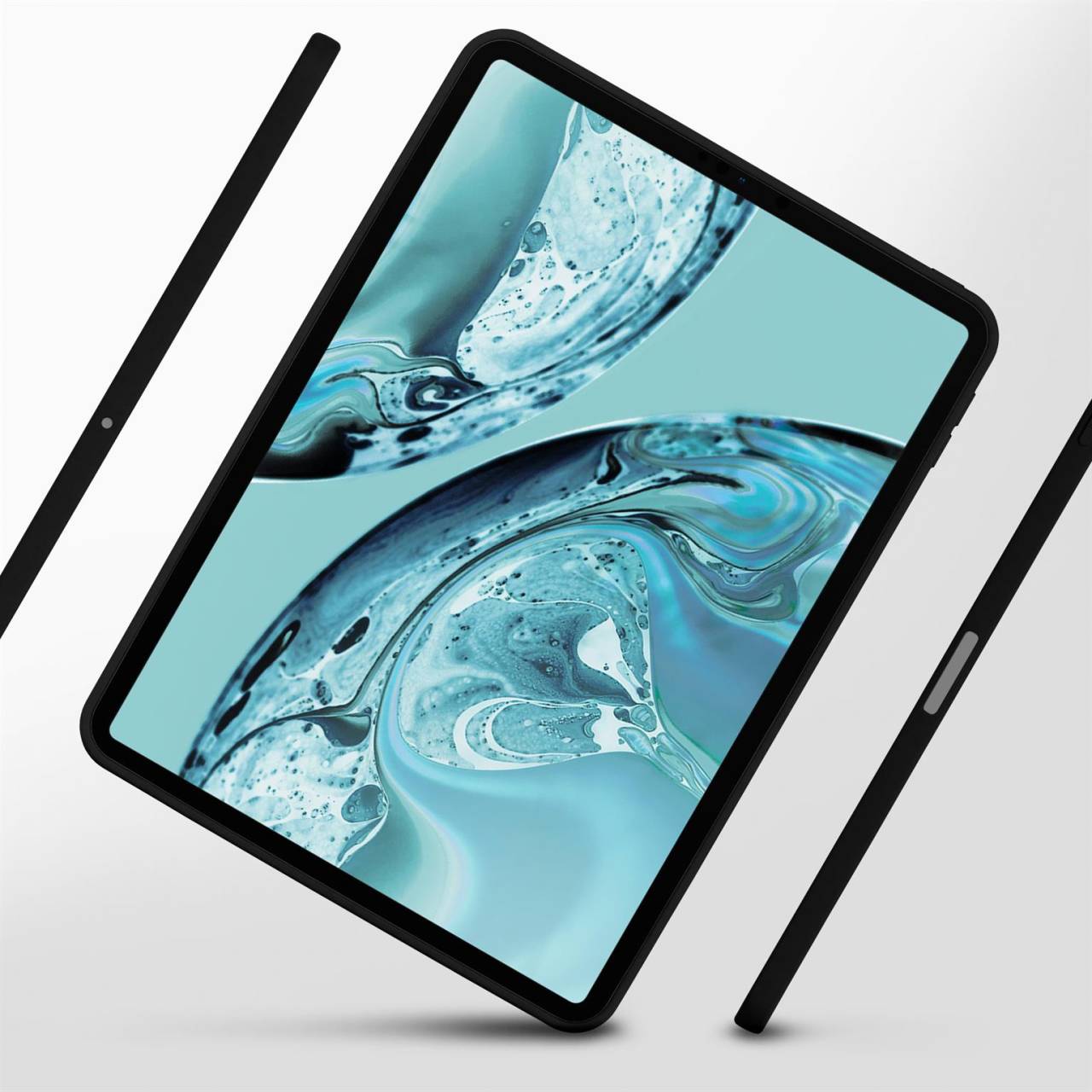 ONEFLOW Soft Case für Apple iPad Pro 12,9 Zoll (6. Generation - 2022) – weiche Tablet Hülle aus Silikon mit Kameraschutz
