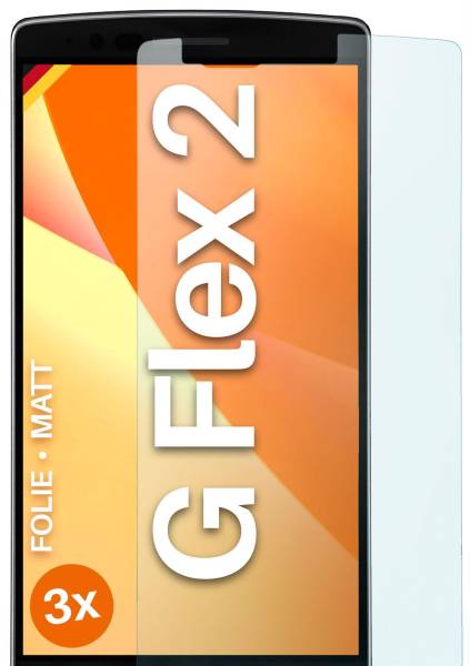 moex FlexProtect Matt für LG G Flex 2 – Anti Reflex Schutzfolie für besten Displayschutz, Matt