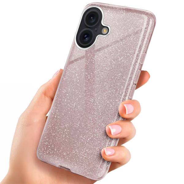 ONEFLOW Glitter Case iPhone 16 Plus mit Glitzer Look