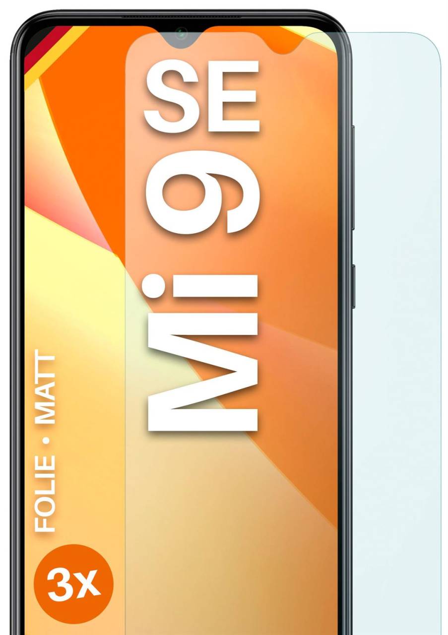 moex FlexProtect Matt für Xiaomi Mi 9 SE – Anti Reflex Schutzfolie für besten Displayschutz, Matt