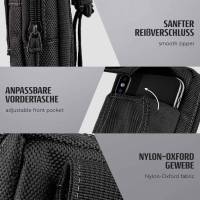 ONEFLOW Survival Case für Oppo Find X3 Lite – Handy Gürteltasche aus Oxford Nylon mit Karabiner