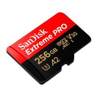 SanDisk microSDXC Karte – mit SD Slot Adapter für Smartphones und andere Geräte, Extreme PRO Serie, 256 GB