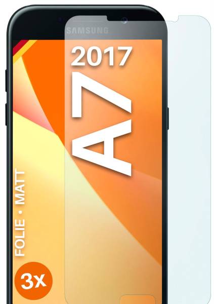 moex FlexProtect Matt für Samsung Galaxy A7 (2017) – Anti Reflex Schutzfolie für besten Displayschutz, Matt