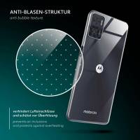 moex Aero Case für Motorola Moto E22 – Durchsichtige Hülle aus Silikon, Ultra Slim Handyhülle